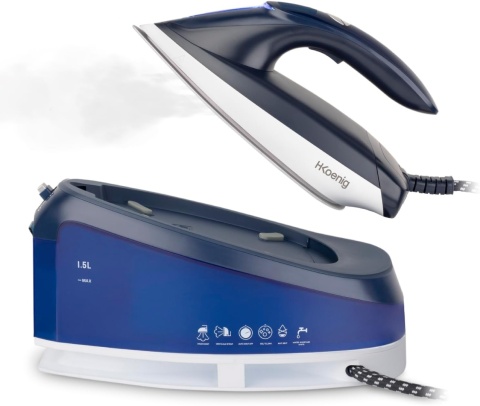 H.Koenig V7 Centrum prasowania, 2200W, Przepływ pary 120 g/min