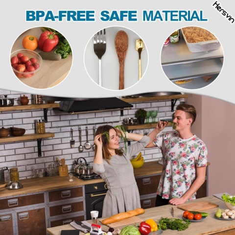 Hersvin Mata do szuflad, kuchenna, z tworzywa EVA, antypoślizgowa 50 x 600 cm