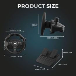 KIEROWNICA DO GIER NITHO DRIVE PRO V200 Z PEDAŁAMI DŹWIGNIĄ ZMIENY BIEGÓW