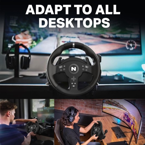 KIEROWNICA DO GIER NITHO DRIVE PRO V200 Z PEDAŁAMI DŹWIGNIĄ ZMIENY BIEGÓW