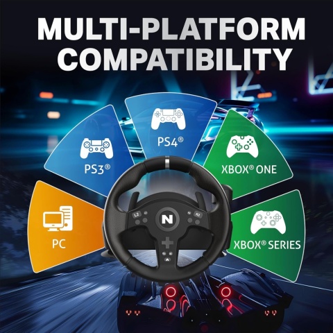 KIEROWNICA DO GIER NITHO DRIVE PRO V200 Z PEDAŁAMI DŹWIGNIĄ ZMIENY BIEGÓW