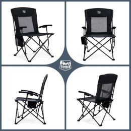 Krzesło kempingowe TIMBER RIDGE składane udźwig 150 kg