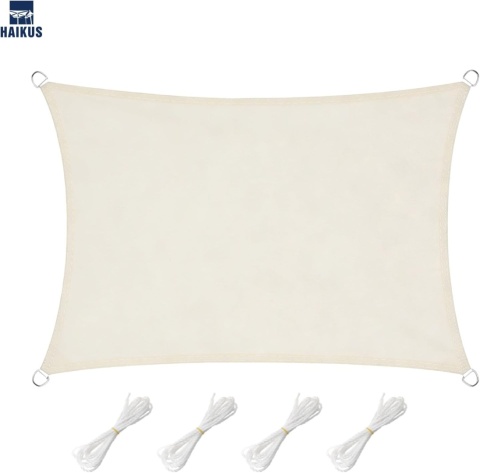 LOVE STORY Żagiel przeciwsłoneczny, wodoszczelny, 3 x 2 m, prostokątny,