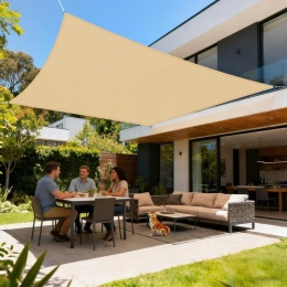 LOVE STORY Żagiel przeciwsłoneczny, wodoszczelny, 2 x 2 m, prostokątny,