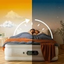 Materac dmuchany king size Huddle z wbudowaną pompką