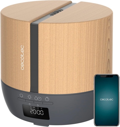 Nawilżacz powietrza aromatyzer CECOTEC Pure Aroma 550 Connected, glosnik, zegar