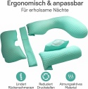 Nookish Poduszka ciążowa – ergonomiczna na całe ciało do odciążenia pleców i brzucha 3 w 1