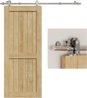 Okucie do drzwi przesuwnych ze stali nierdzewnej 167 cm, drzwi drewnianych