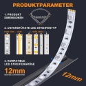 Profil LED, Aluminiowy 12 × 1 m, Kształt Litery V 45 Stopni