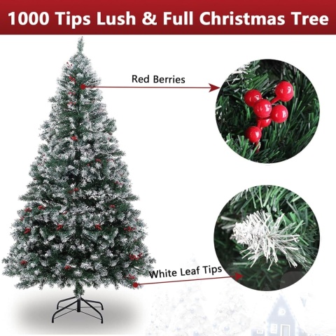 PureLiving sztuczna choinka premium 180cm stojak lampki szyszki