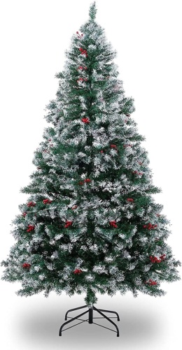 PureLiving sztuczna choinka premium 180cm stojak lampki szyszki