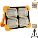 Reflektor roboczy LED, 4 panele świetlne, solar panel (300 W)