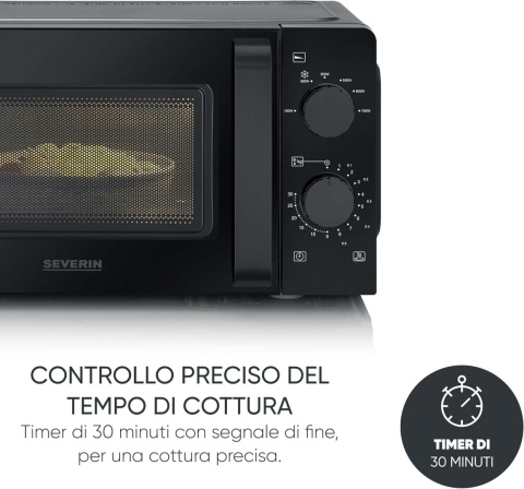 SEVERIN Kuchenka mikrofalowa, do rozmrażania i podgrzewania 700W