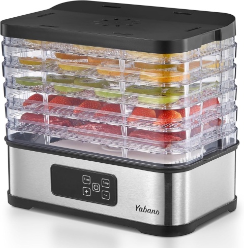 SUSZARKA SPOŻYWCZA do ŻYWNOŚCI 5-POZIOMOWA z WYŚWIETLACZEM LED 250W