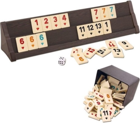 Star Premium VIP Okey drewniany zestaw rummy