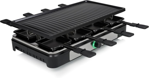 Tristar Raclette RA-2746 1400W 8 osób czarny płyta grillowa 42x23cm
