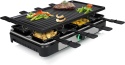 Tristar Raclette RA-2746 1400W 8 osób czarny płyta grillowa 42x23cm