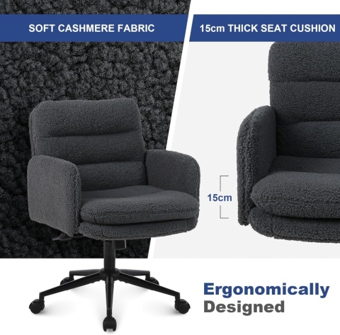 Youhauchair Krzesło biurowe Fotel obrotowy ralex-chair szary