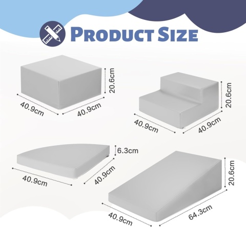 Zabawki do wspinaczki 4 częściowe piankowe klocki wspinaczkowe dla małych dzieci i przedszkolaków