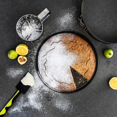 Zestaw 3 form do pieczenia ciasta ze stali nierdzewnej, okrągłych, 18/20/22 cm, antybakteryjnych