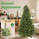 duża Sztuczna choinka 195 cm PE 4066 gałązek drewniana podstawa