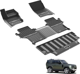 3W Dywaniki i mata do bagażnika do Land Rover Defender 90 L663 2020-2026, TPE