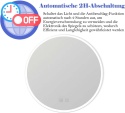 60cm Round Bathroom Mirror with Touch Switch Anti-Fog LED Dimmable Cool White Warm White 60cm