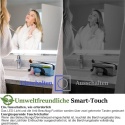 60cm Round Bathroom Mirror with Touch Switch Anti-Fog LED Dimmable Cool White Warm White 60cm