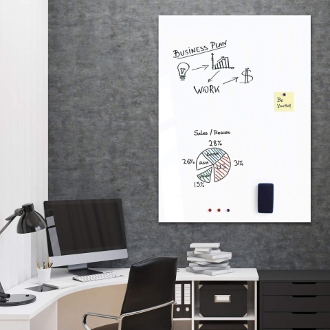 ELASTYCZNA TABLICA MAGNETYCZNA SAMOPRZYLEPNA NA ŚCIANĘ 100X150 z pisakami