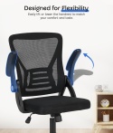 Ergonomiczny fotel biurowy z wyściełanym siedziskiem, regulowany