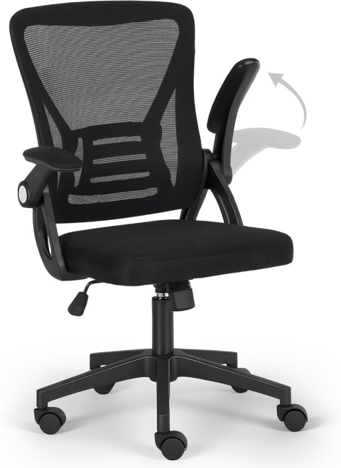 Ergonomiczny fotel biurowy z wyściełanym siedziskiem, regulowany