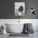 Foto Obraz 50 X 70 CM płótno print plakat zabawny tapeta do łazienki