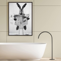 Foto Obraz 90x60 płótno print plakat zabawny tapeta do łazienki