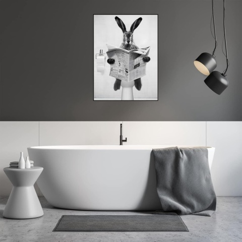 Foto Obraz 90x60 płótno print plakat zabawny tapeta do łazienki