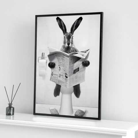 Foto Obraz 90x60 płótno print plakat zabawny tapeta do łazienki
