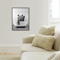 Foto Obraz 50 X 70 CM płótno print plakat zabawny tapeta do łazienki