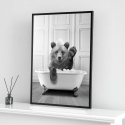 Foto Obraz 50 X 70 CM płótno print plakat zabawny tapeta do łazienki