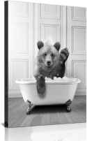 Foto Obraz 50 X 70 CM płótno print plakat zabawny tapeta do łazienki
