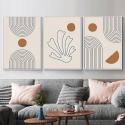 JNAOZI Abstrakcyjne obrazy geometryczne, abstrakcyjny plakat 40 x 60 cm x 3szt