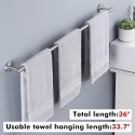 KES Uchwyt na ręczniki stal nierdzewna 90 cm