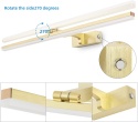 Kinkiet lampa 3000K szczotkowany brąz 80 cm