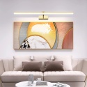 Kinkiet lampa 3000K szczotkowany brąz 80 cm