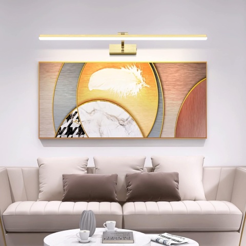 Kinkiet lampa 3000K szczotkowany brąz 80 cm