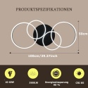 Lampa sufitowa LED, ściemniana, 40-60 W, 100 cm, PILOT, APLIKACJA