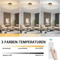 Lampa sufitowa LED, złota, 5 pierścieni, ściemniana, z pilotem , 93 cm