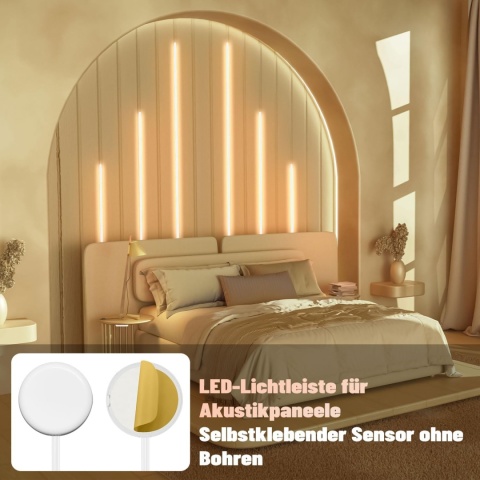 Lichaser Wbudowane diody LED do lameli, 6 sztuk, możliwość ściemniania