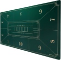 MATA DO POKERA NA STÓŁ PRZENOŚNA ZIELONA 180 x 90 cm TUBA TRANSPORTOWA