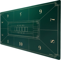 MATA DO POKERA NA STÓŁ PRZENOŚNA ZIELONA 180 x 90 cm TUBA TRANSPORTOWA