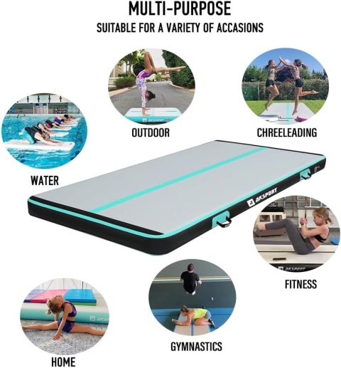 MATA GIMNASTYCZNA AIRTRACK ŚCIEŻKA POMPKA TORBA PVC