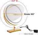 MantoLite Lusterko kosmetyczne z oświetleniem LED, 40 cm, z 3 trybami